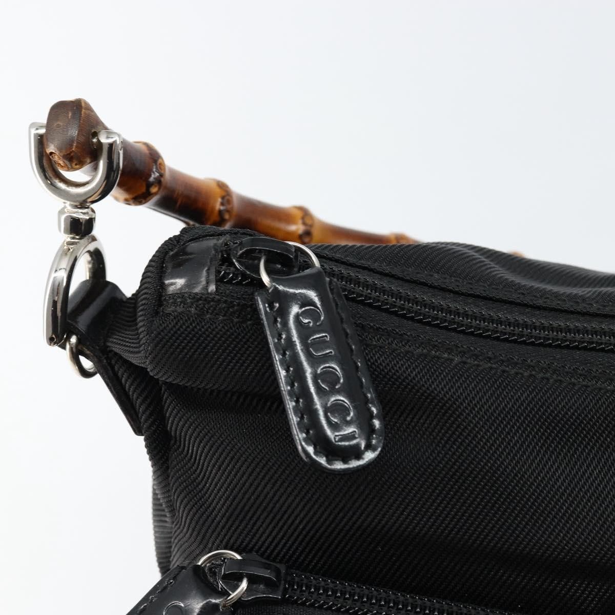 Gucci Gucci Vintage Bamboo Handle Nylon Size ONE SIZE - 13 Thumbnail