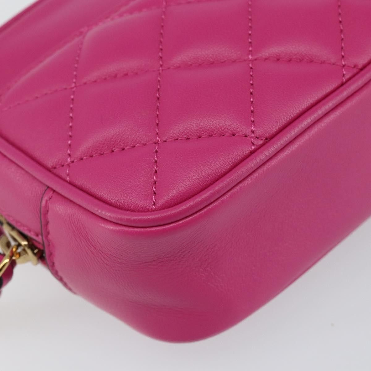 Versace Versace Medusa Icon Front Slip Pocket Camera Bag Quilted Leather Size ONE SIZE - 9 Thumbnail
