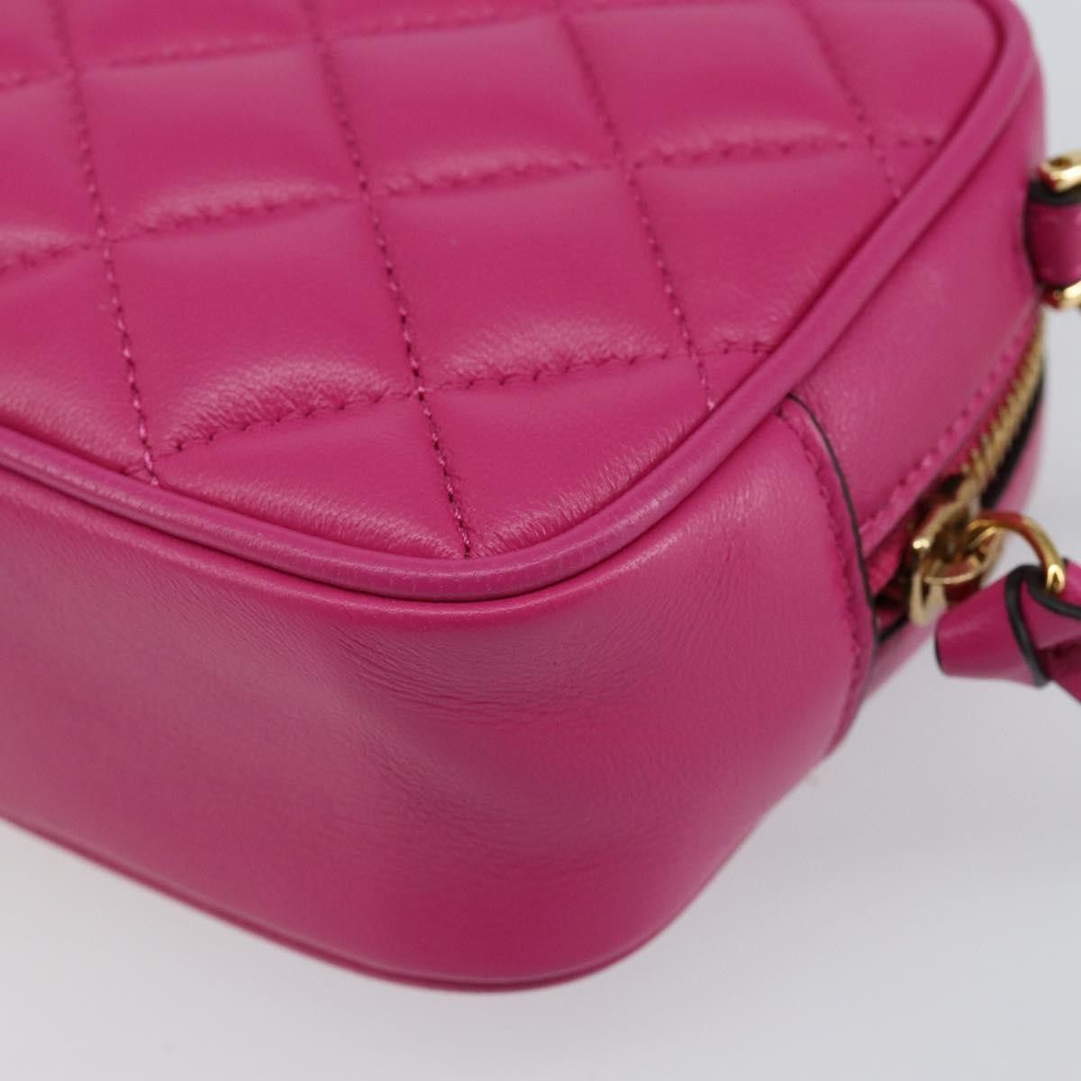 Versace Versace Medusa Icon Front Slip Pocket Camera Bag Quilted Leather Size ONE SIZE - 11 Thumbnail