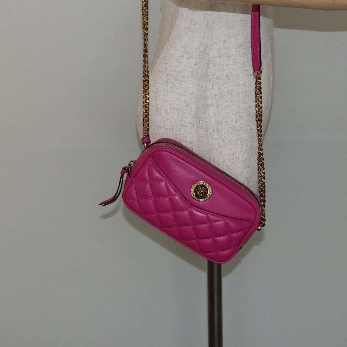 Versace Versace Medusa Icon Front Slip Pocket Camera Bag Quilted Leather Size ONE SIZE - 14 Thumbnail