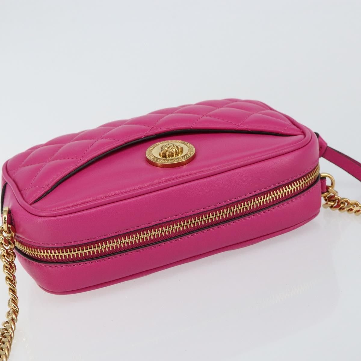 Versace Versace Medusa Icon Front Slip Pocket Camera Bag Quilted Leather Size ONE SIZE - 16 Thumbnail