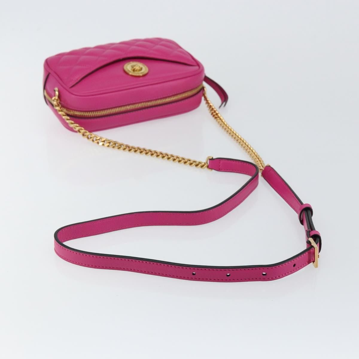 Versace Versace Medusa Icon Front Slip Pocket Camera Bag Quilted Leather Size ONE SIZE - 7 Thumbnail