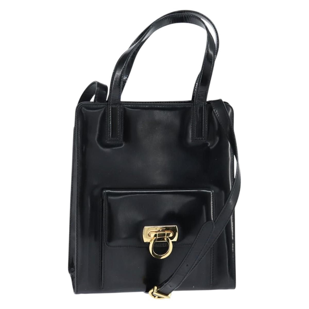 Salvatore Ferragamo Salvatore Ferragamo Gancini handbag Patent leather Size ONE SIZE - 15 Thumbnail