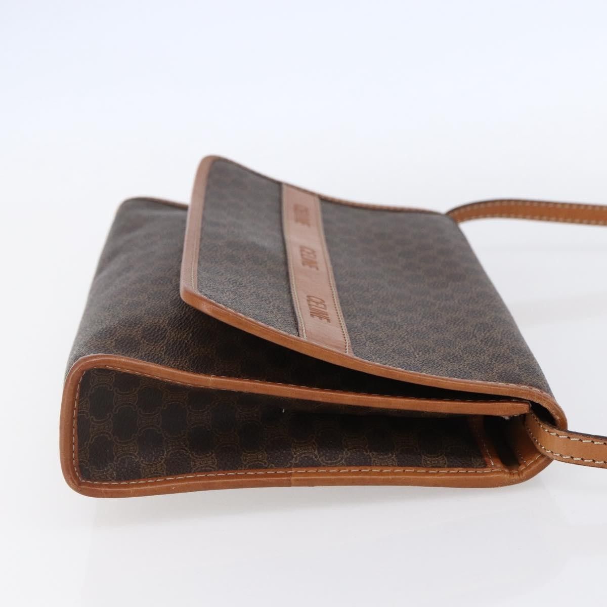 Celine Celine Vintage Macadam Shoulder Bag Canvas and Leather Size ONE SIZE - 4 Thumbnail