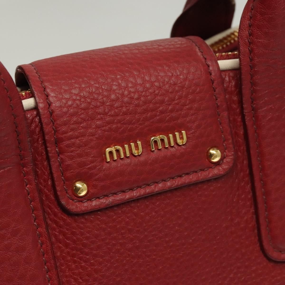 Miu Miu Miu Miu Front Pocket Convertible Satchel Leather Size ONE SIZE - 17 Thumbnail