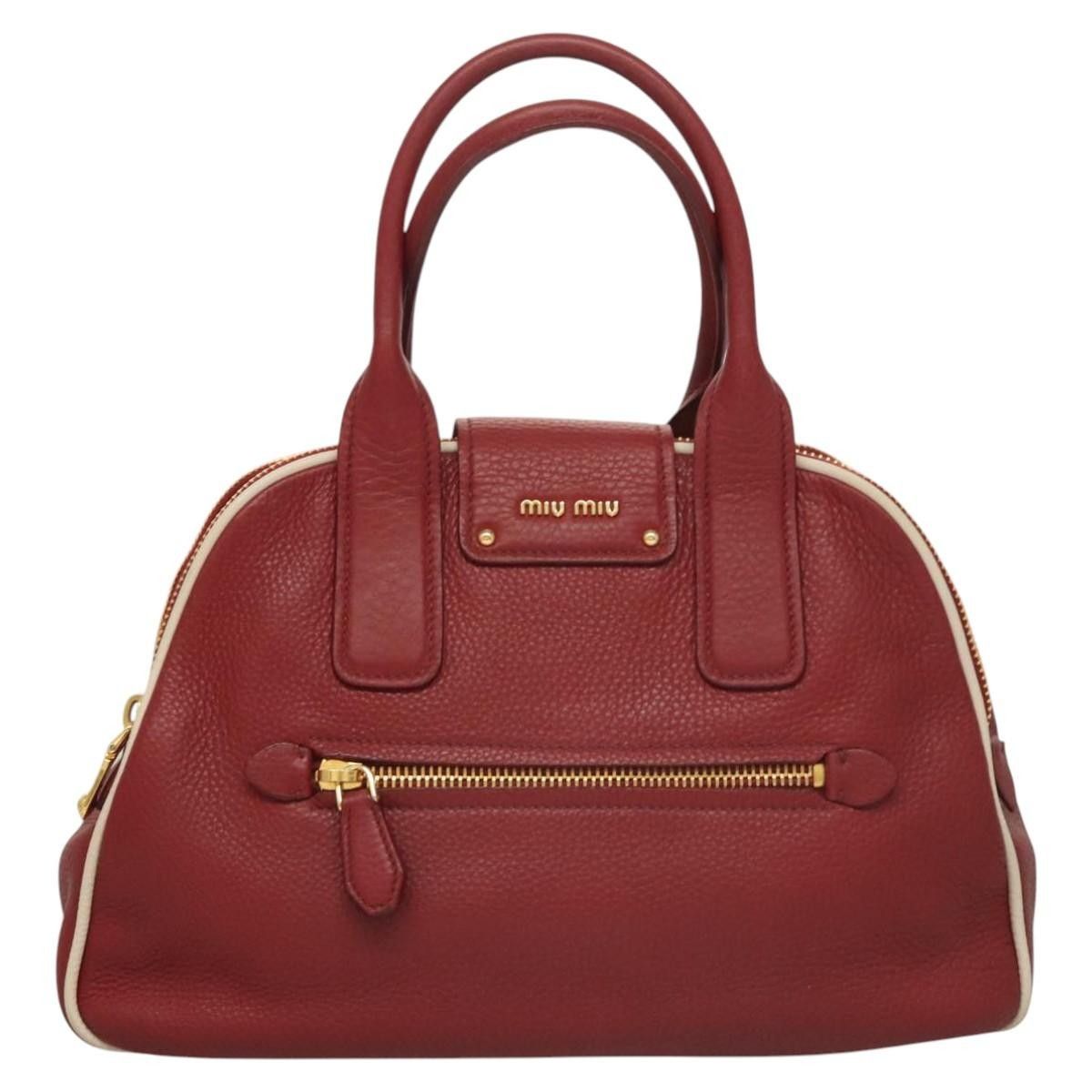 Miu Miu Miu Miu Front Pocket Convertible Satchel Leather Size ONE SIZE - 2 Thumbnail