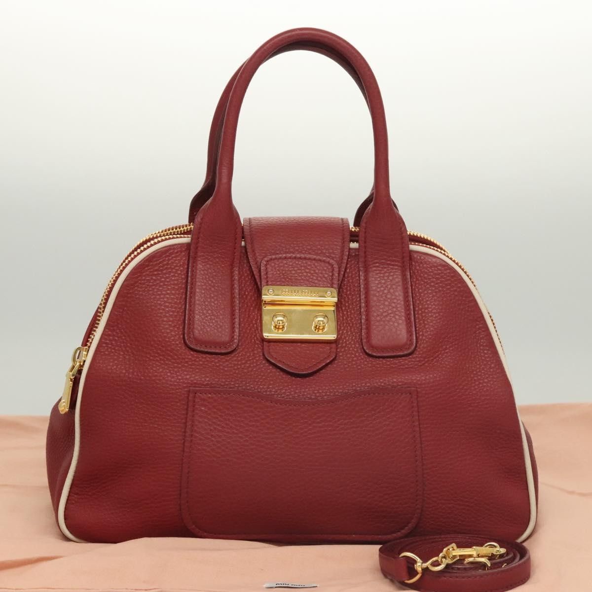 Miu Miu Miu Miu Front Pocket Convertible Satchel Leather Size ONE SIZE - 16 Thumbnail