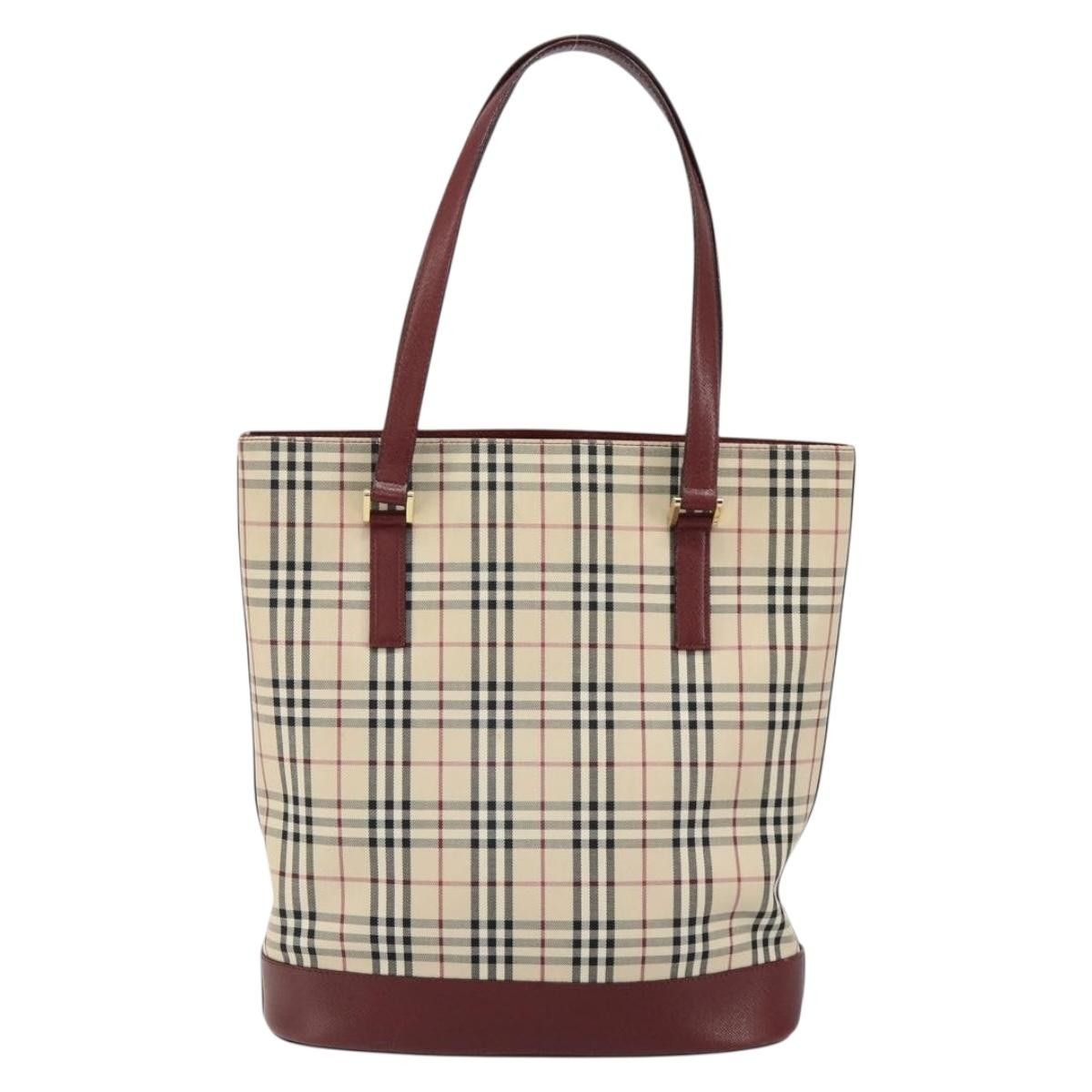 Burberry Burberry Nova Check Tote Canvas and Leather Size ONE SIZE - 2 Thumbnail