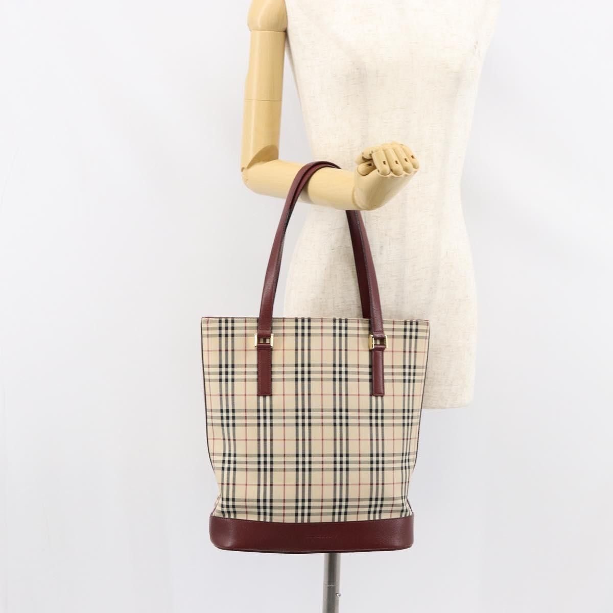 Burberry Burberry Nova Check Tote Canvas and Leather Size ONE SIZE - 16 Thumbnail