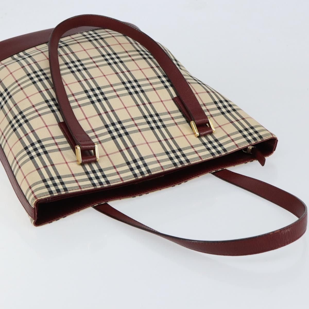 Burberry Burberry Nova Check Tote Canvas and Leather Size ONE SIZE - 12 Thumbnail