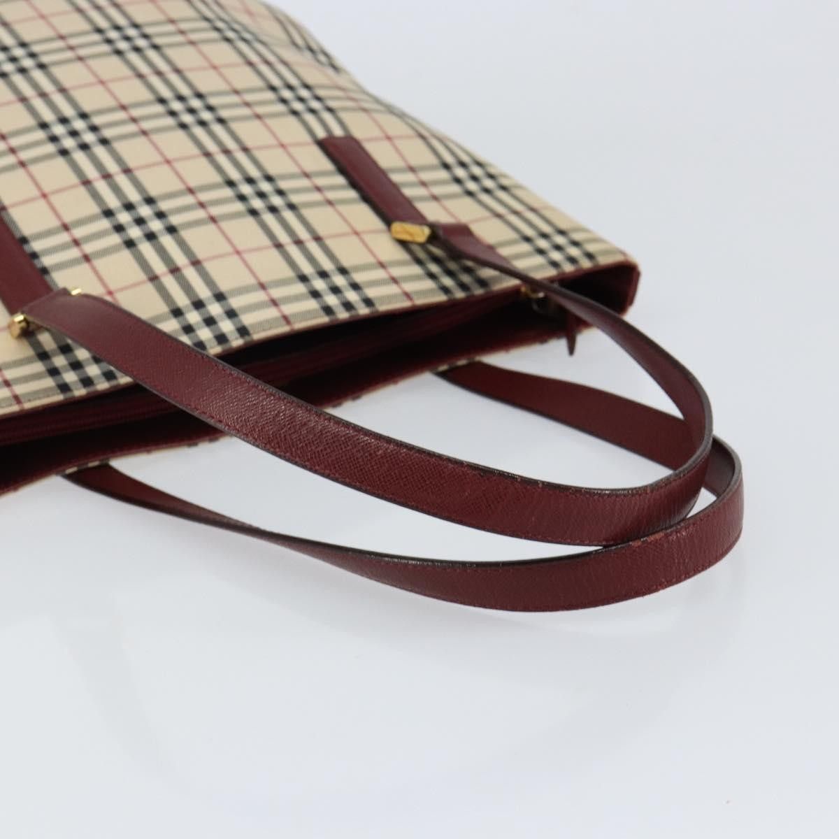 Burberry Burberry Nova Check Tote Canvas and Leather Size ONE SIZE - 7 Thumbnail