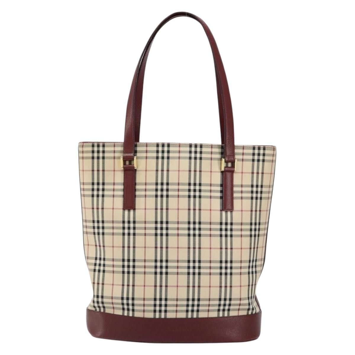 Burberry Burberry Nova Check Tote Canvas and Leather Size ONE SIZE - 22 Thumbnail