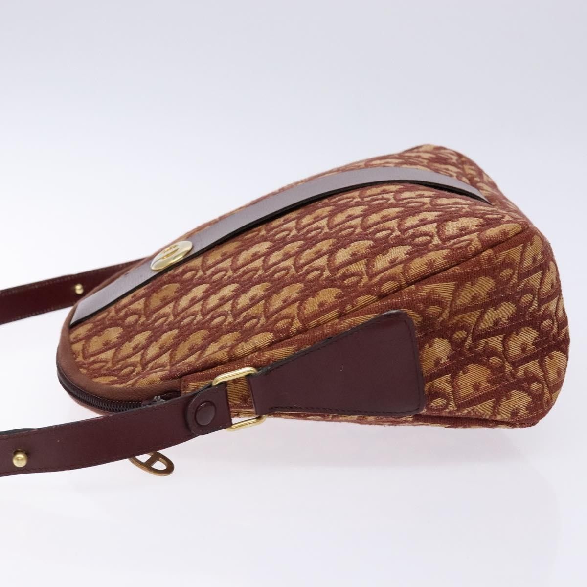Dior Christian Dior Vintage Trotter Handbag Canvas Size ONE SIZE - 4 Thumbnail