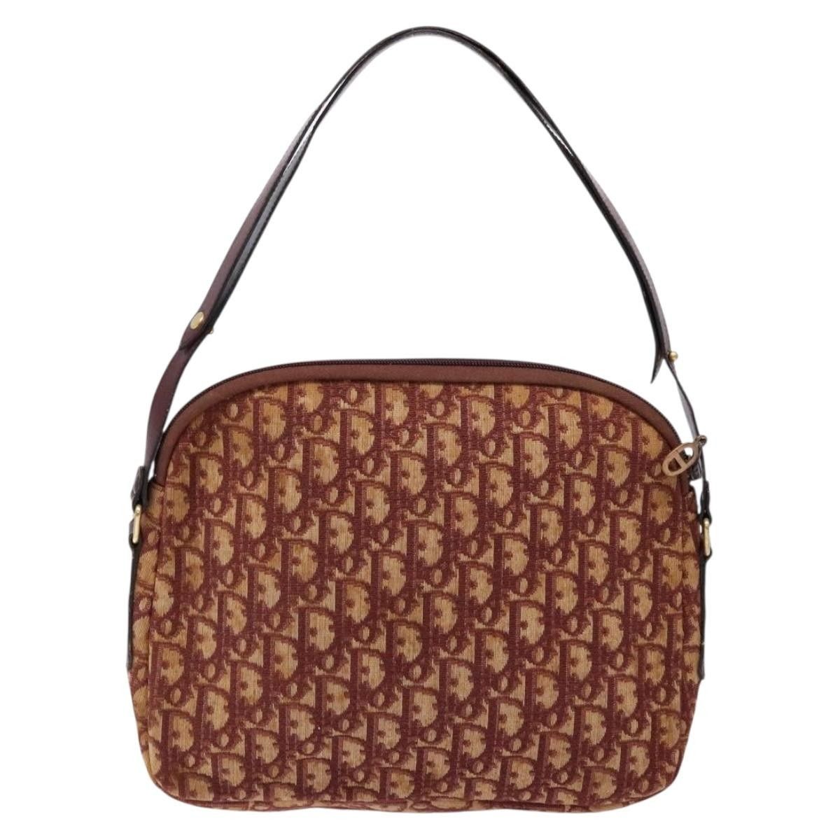 Dior Christian Dior Vintage Trotter Handbag Canvas Size ONE SIZE - 2 Thumbnail