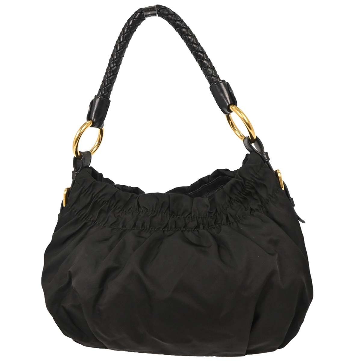 Prada Prada Woven Handle Bow Hobo Tessuto Size ONE SIZE - 2 Thumbnail