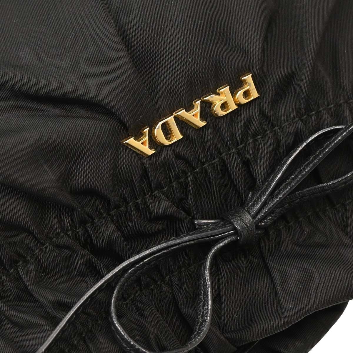 Prada Prada Woven Handle Bow Hobo Tessuto Size ONE SIZE - 10 Thumbnail
