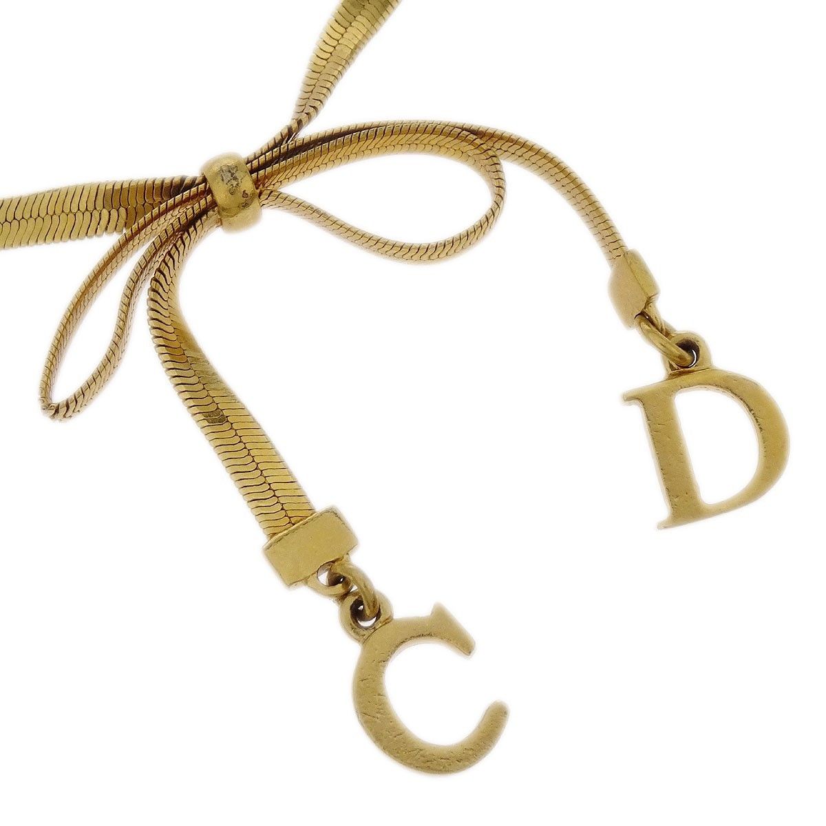 Dior Christian Dior Logo Bow Bracelet Metal Size ONE SIZE - 2 Thumbnail