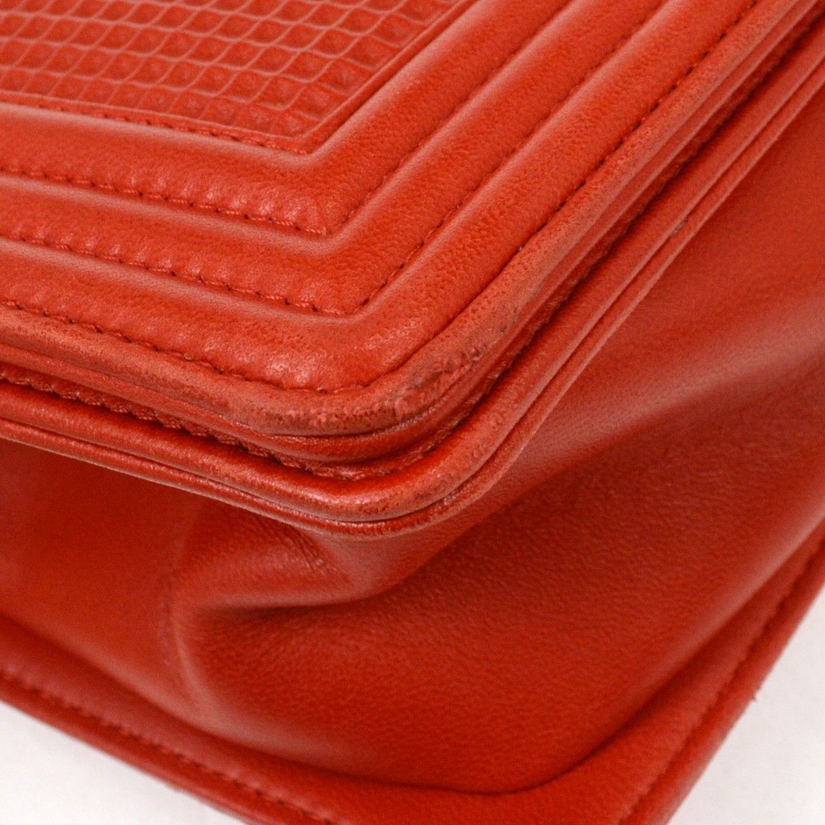 Chanel Chanel Boy Flap Bag Cube Embossed Lambskin Size ONE SIZE - 7 Thumbnail