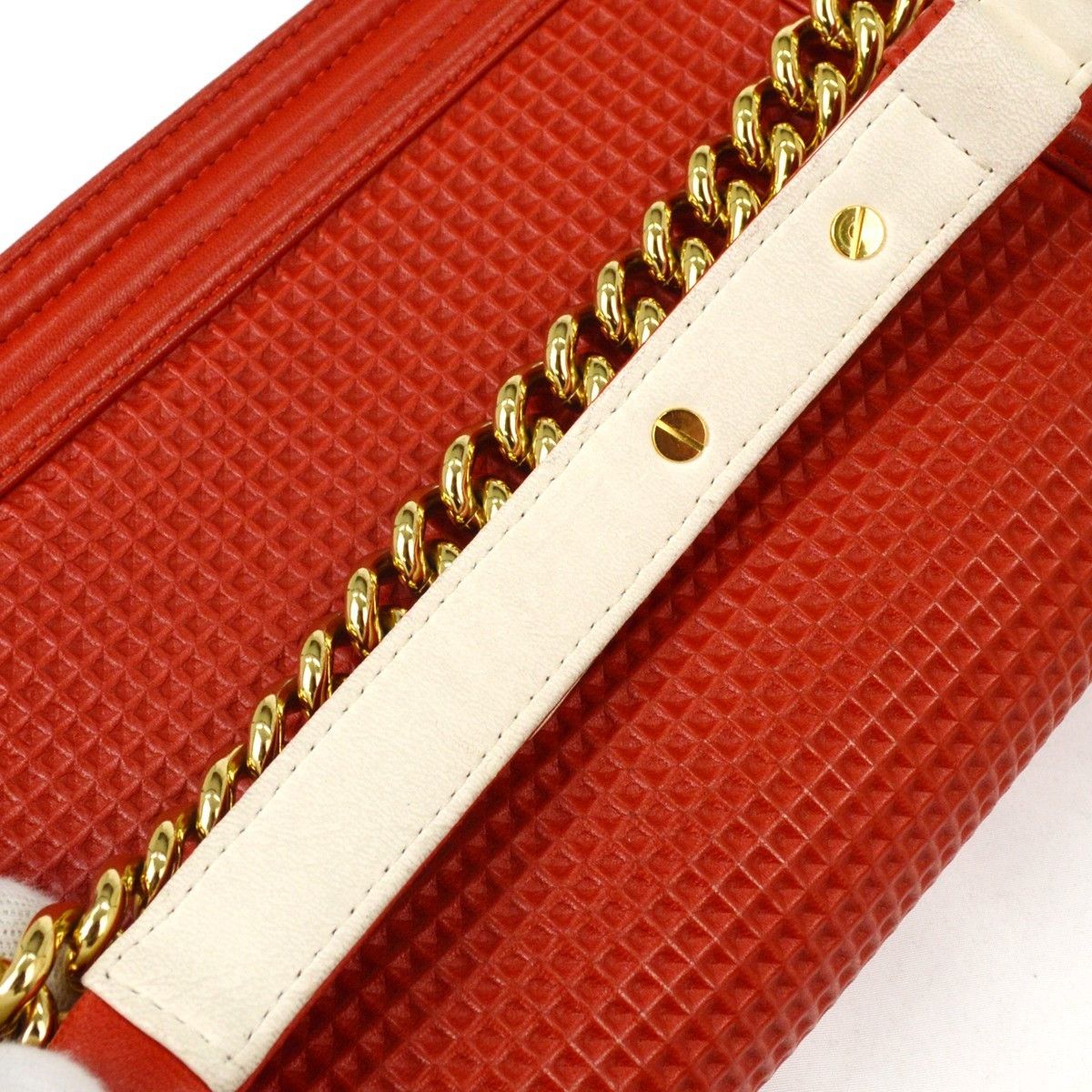 Chanel Chanel Boy Flap Bag Cube Embossed Lambskin Size ONE SIZE - 6 Thumbnail
