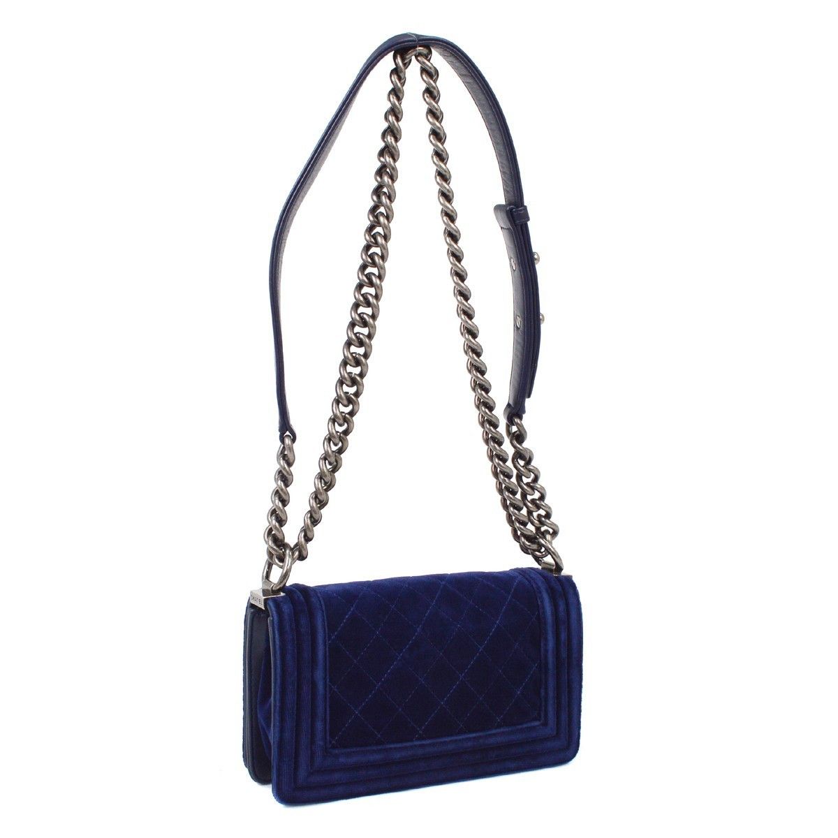 Chanel Chanel Boy Flap Bag Quilted Velvet Size ONE SIZE - 2 Thumbnail
