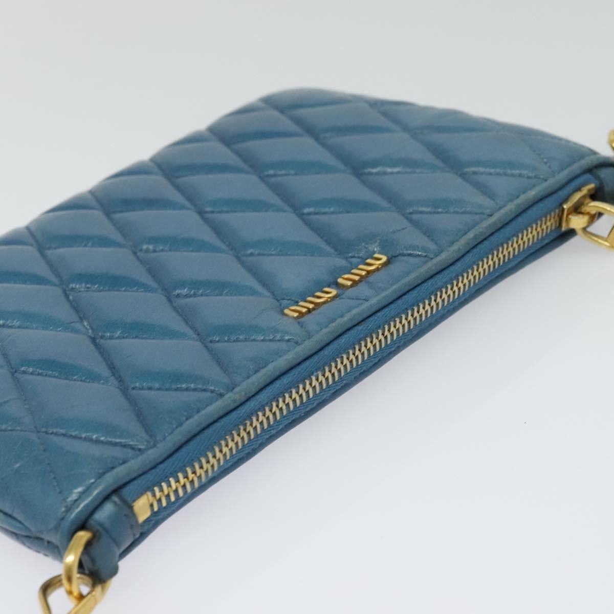 Miu Miu Miu Miu Zip Wristlet Pouch Matelasse Leather Size ONE SIZE - 13 Thumbnail
