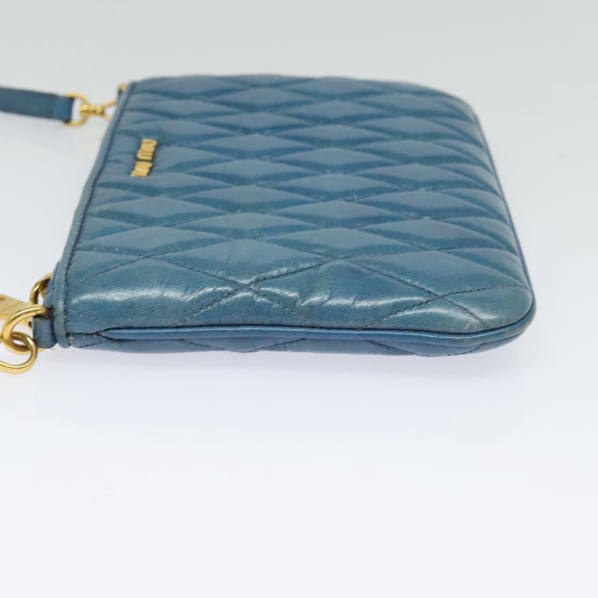 Miu Miu Miu Miu Zip Wristlet Pouch Matelasse Leather Size ONE SIZE - 3 Thumbnail