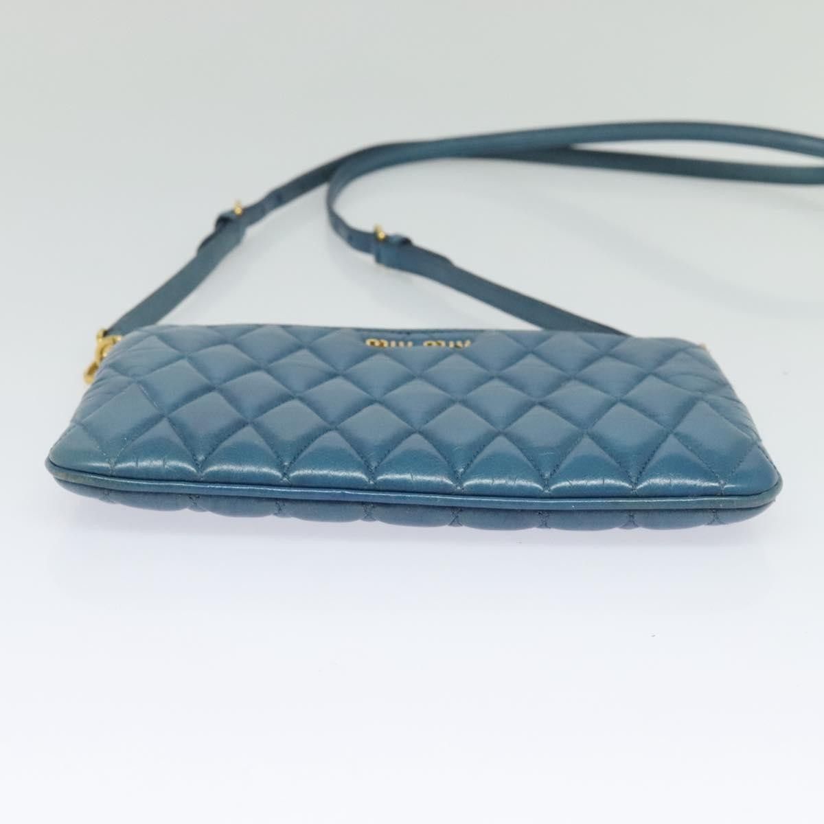 Miu Miu Miu Miu Zip Wristlet Pouch Matelasse Leather Size ONE SIZE - 20 Thumbnail