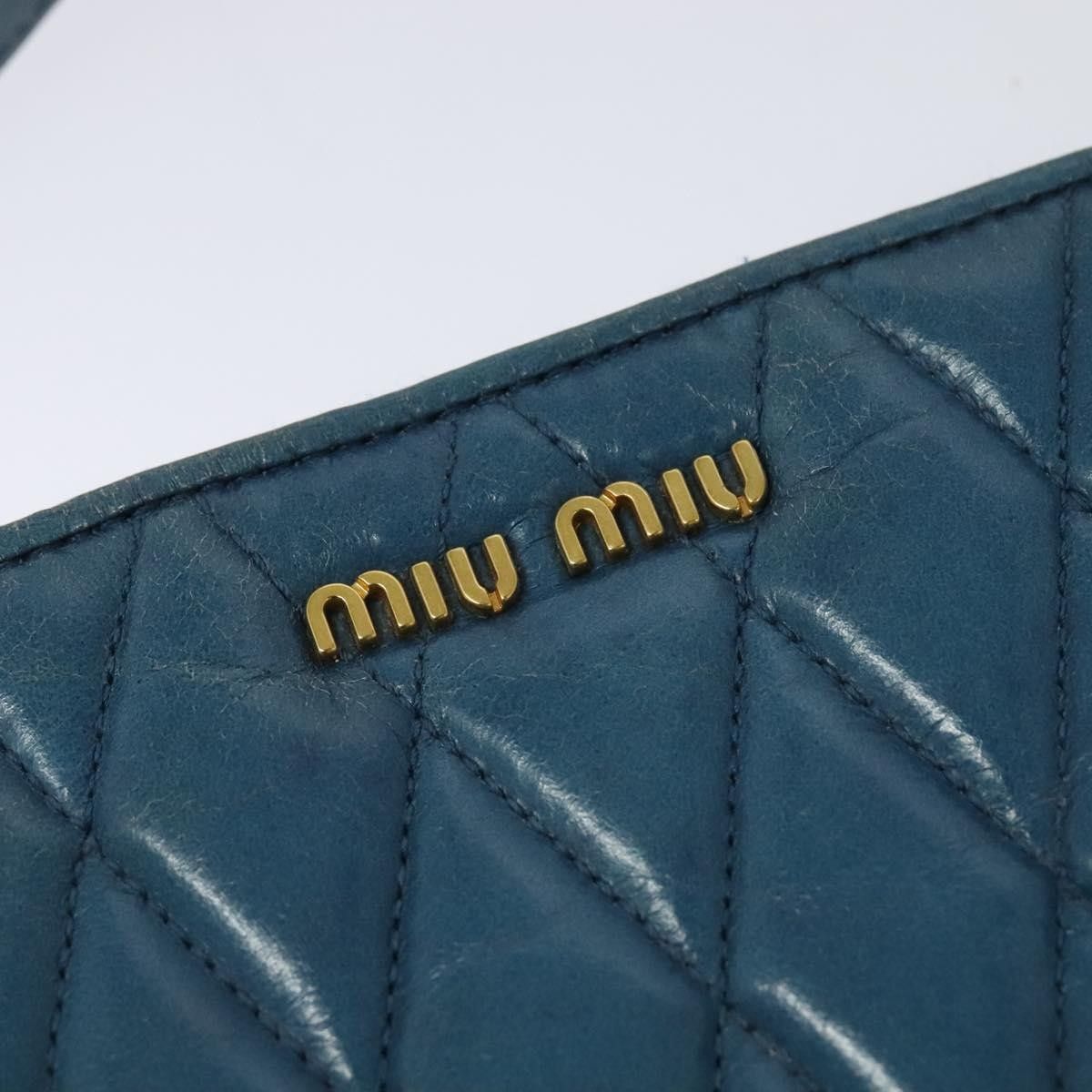 Miu Miu Miu Miu Zip Wristlet Pouch Matelasse Leather Size ONE SIZE - 14 Thumbnail