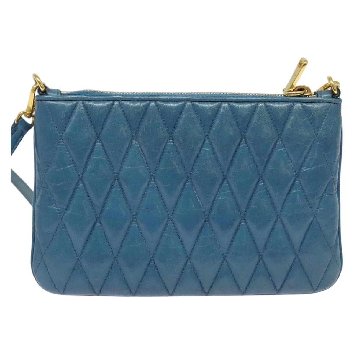 Miu Miu Miu Miu Zip Wristlet Pouch Matelasse Leather Size ONE SIZE - 2 Thumbnail