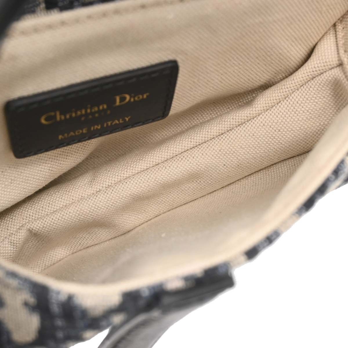 Dior Christian Dior Saddle Handbag Oblique Canvas Size ONE SIZE - 3 Thumbnail