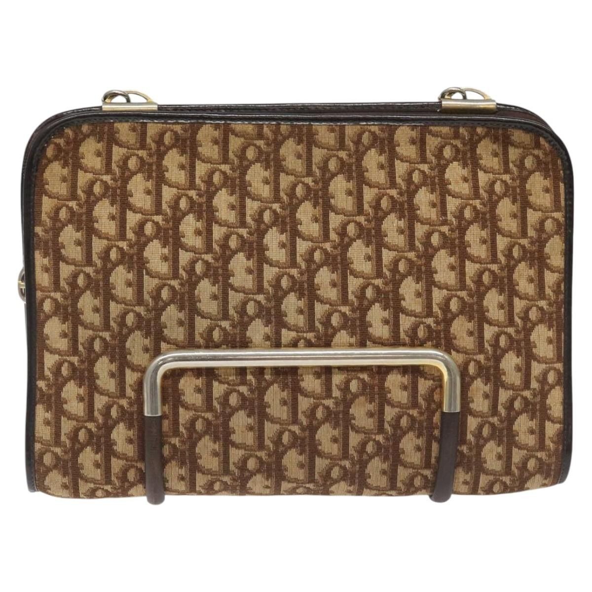 Dior Christian Dior Vintage Trotter Shoulder Bag Canvas Size ONE SIZE - 2 Thumbnail