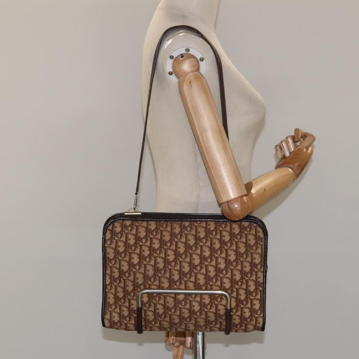 Dior Christian Dior Vintage Trotter Shoulder Bag Canvas Size ONE SIZE - 12 Thumbnail