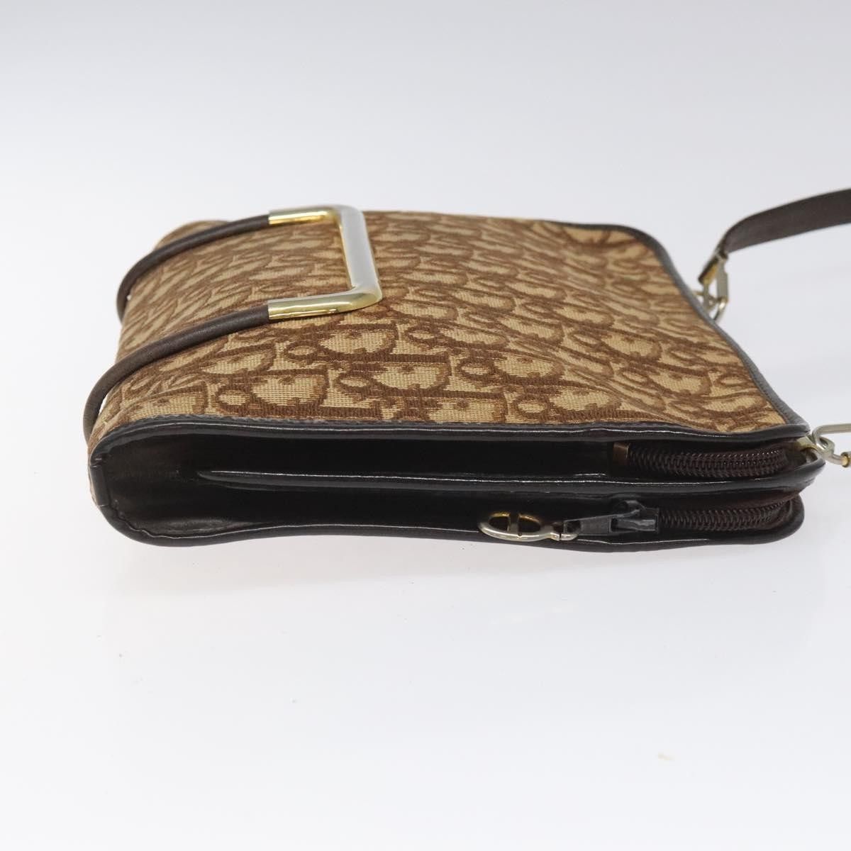 Dior Christian Dior Vintage Trotter Shoulder Bag Canvas Size ONE SIZE - 3 Thumbnail