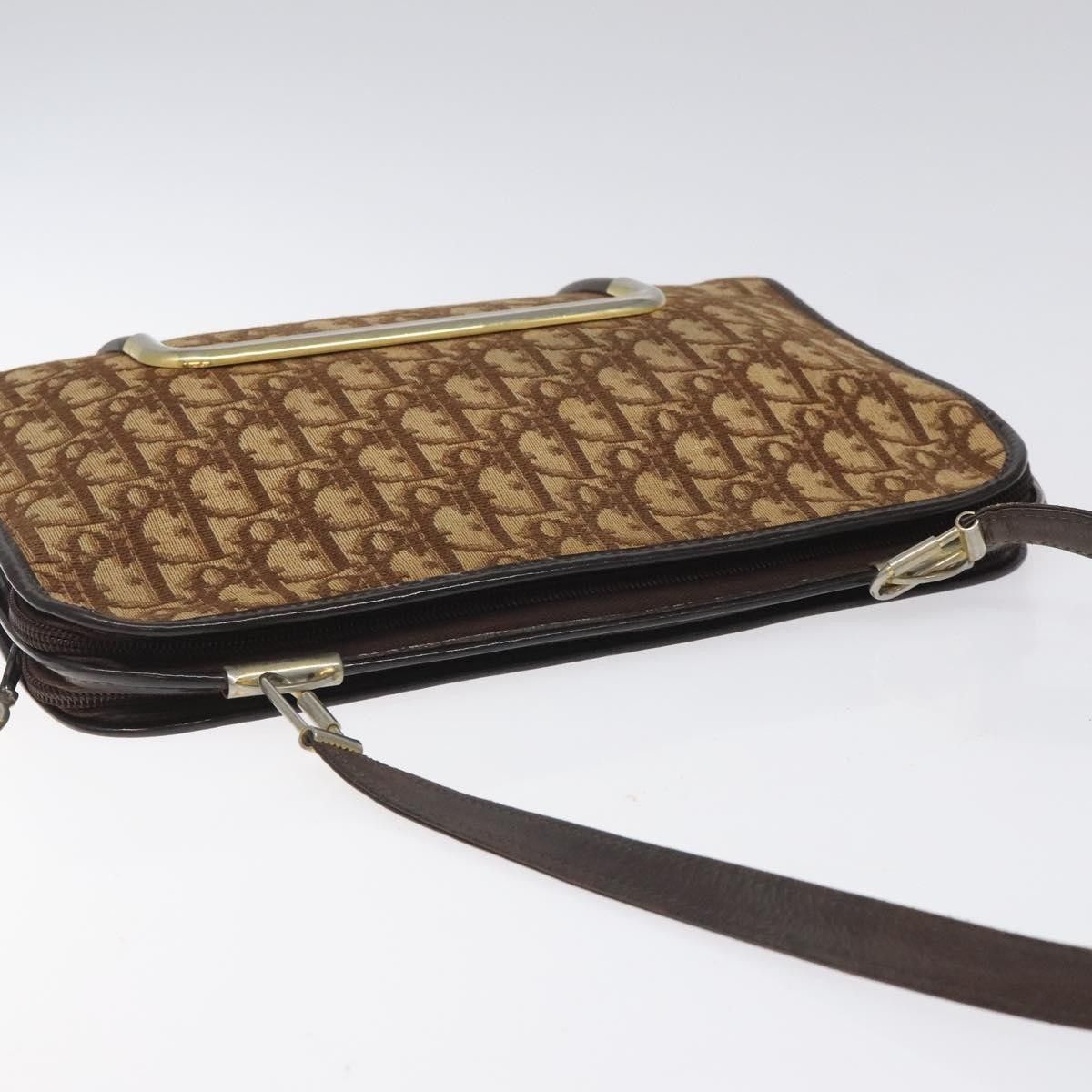 Dior Christian Dior Vintage Trotter Shoulder Bag Canvas Size ONE SIZE - 15 Thumbnail