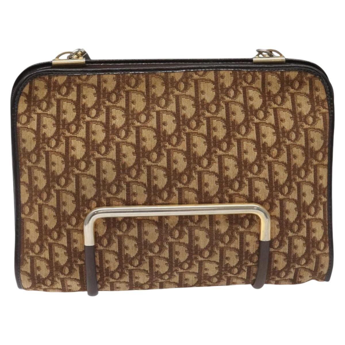 Dior Christian Dior Vintage Trotter Shoulder Bag Canvas Size ONE SIZE - 17 Thumbnail