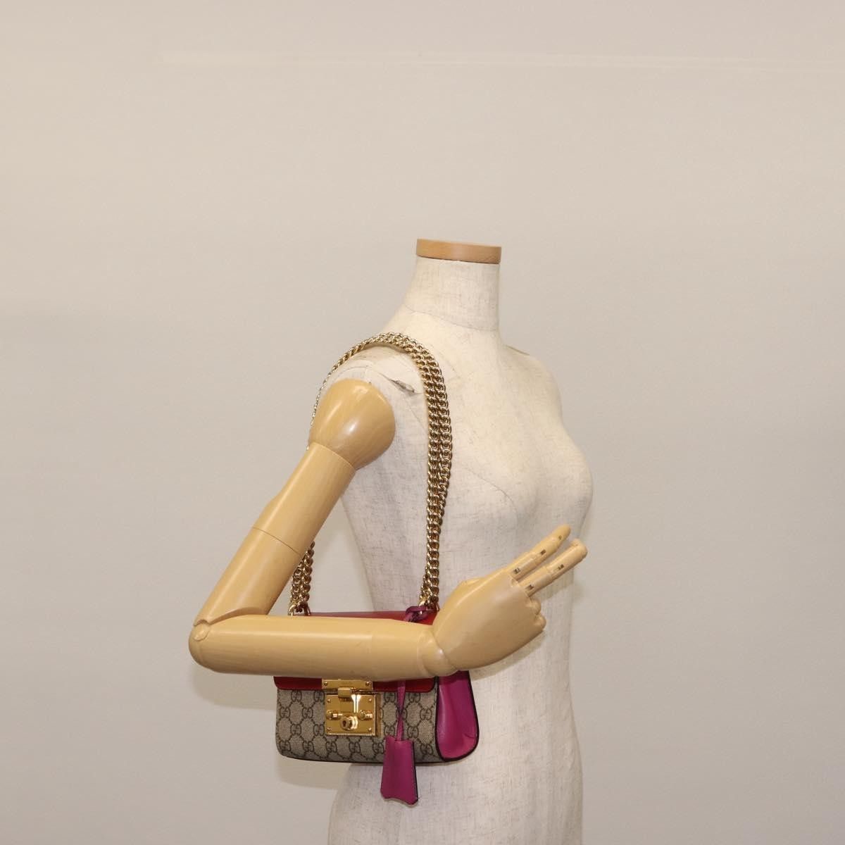 Gucci Gucci Padlock Shoulder Bag GG Coated Canvas and Leather Size ONE SIZE - 15 Thumbnail