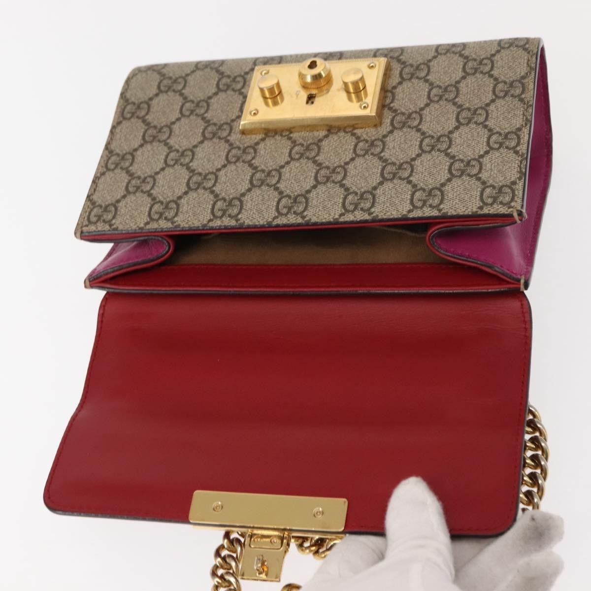 Gucci Gucci Padlock Shoulder Bag GG Coated Canvas and Leather Size ONE SIZE - 18 Thumbnail