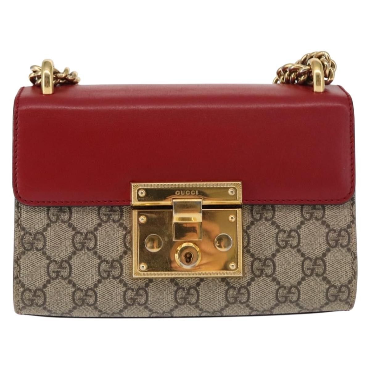 Gucci Gucci Padlock Shoulder Bag GG Coated Canvas and Leather Size ONE SIZE - 19 Thumbnail