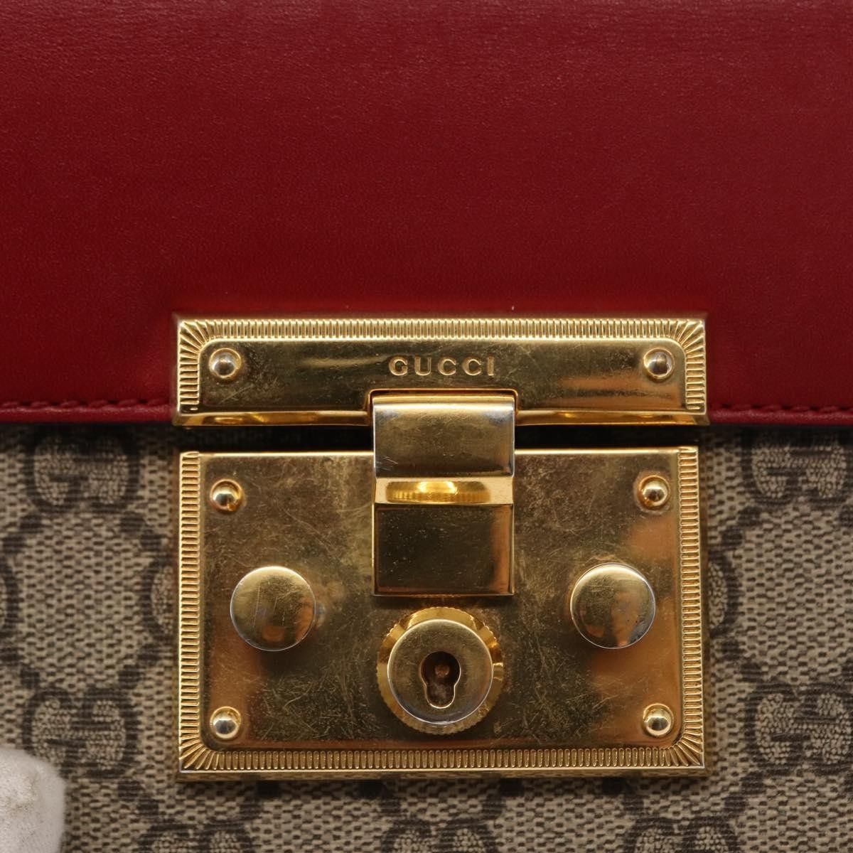 Gucci Gucci Padlock Shoulder Bag GG Coated Canvas and Leather Size ONE SIZE - 13 Thumbnail