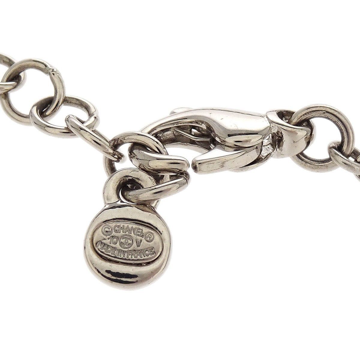 Chanel Chanel CC Cluster Drop Pendant Necklace Metal with Crystals Size ONE SIZE - 4 Thumbnail