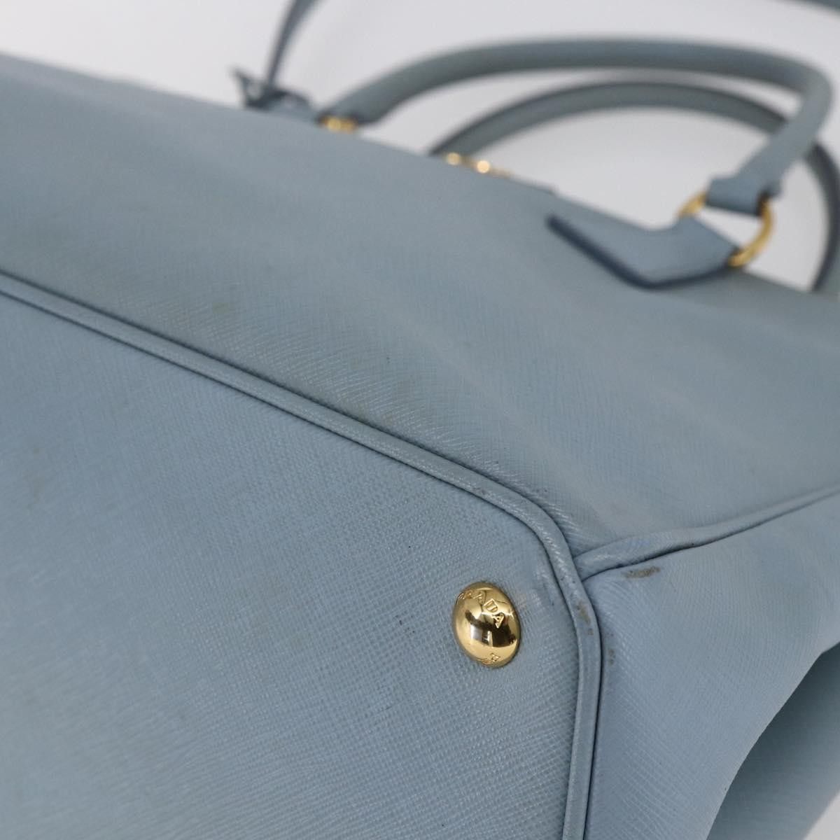 Prada Prada Galleria Double Zip Tote Saffiano Leather Size ONE SIZE - 9 Thumbnail
