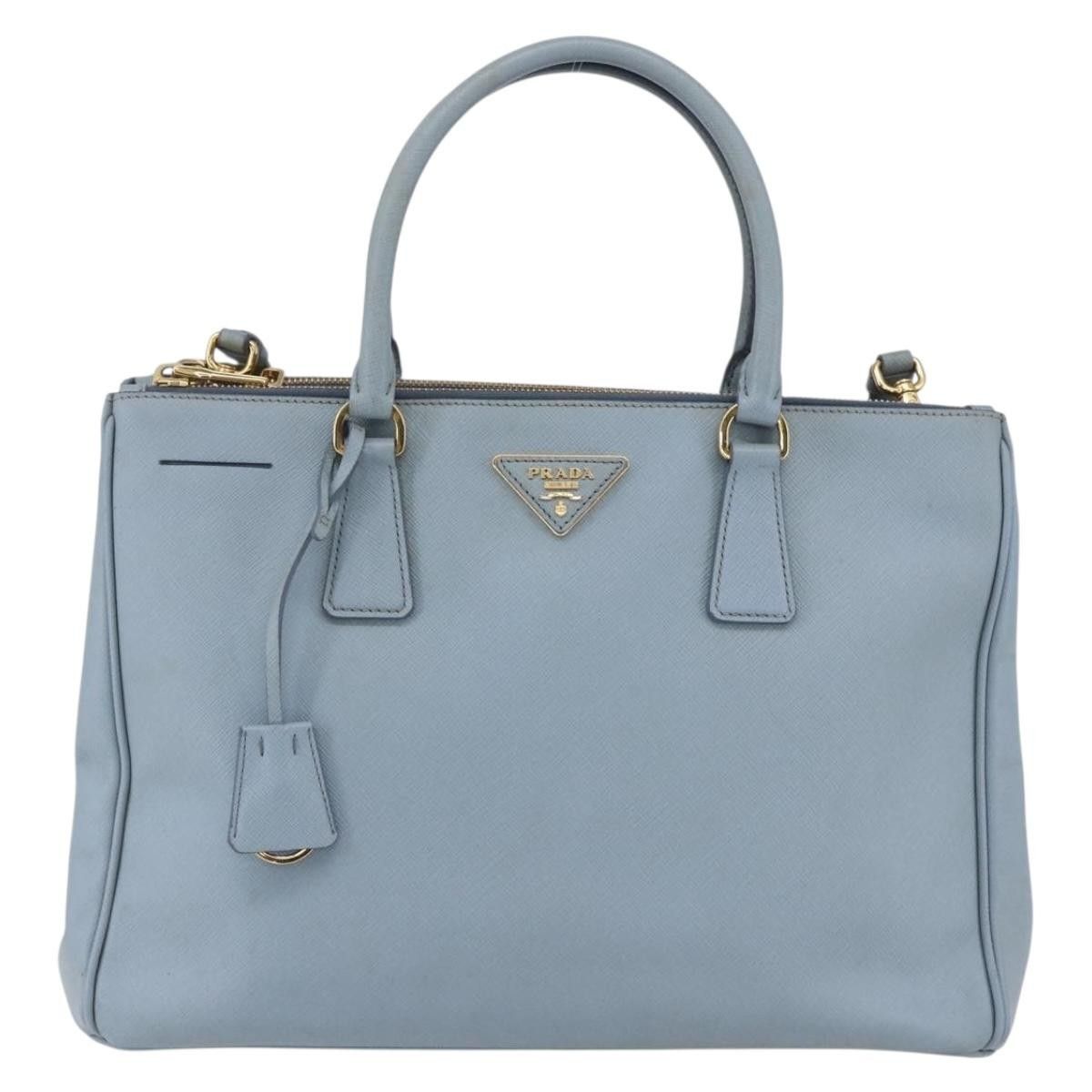 Prada Prada Galleria Double Zip Tote Saffiano Leather Size ONE SIZE - 17 Thumbnail