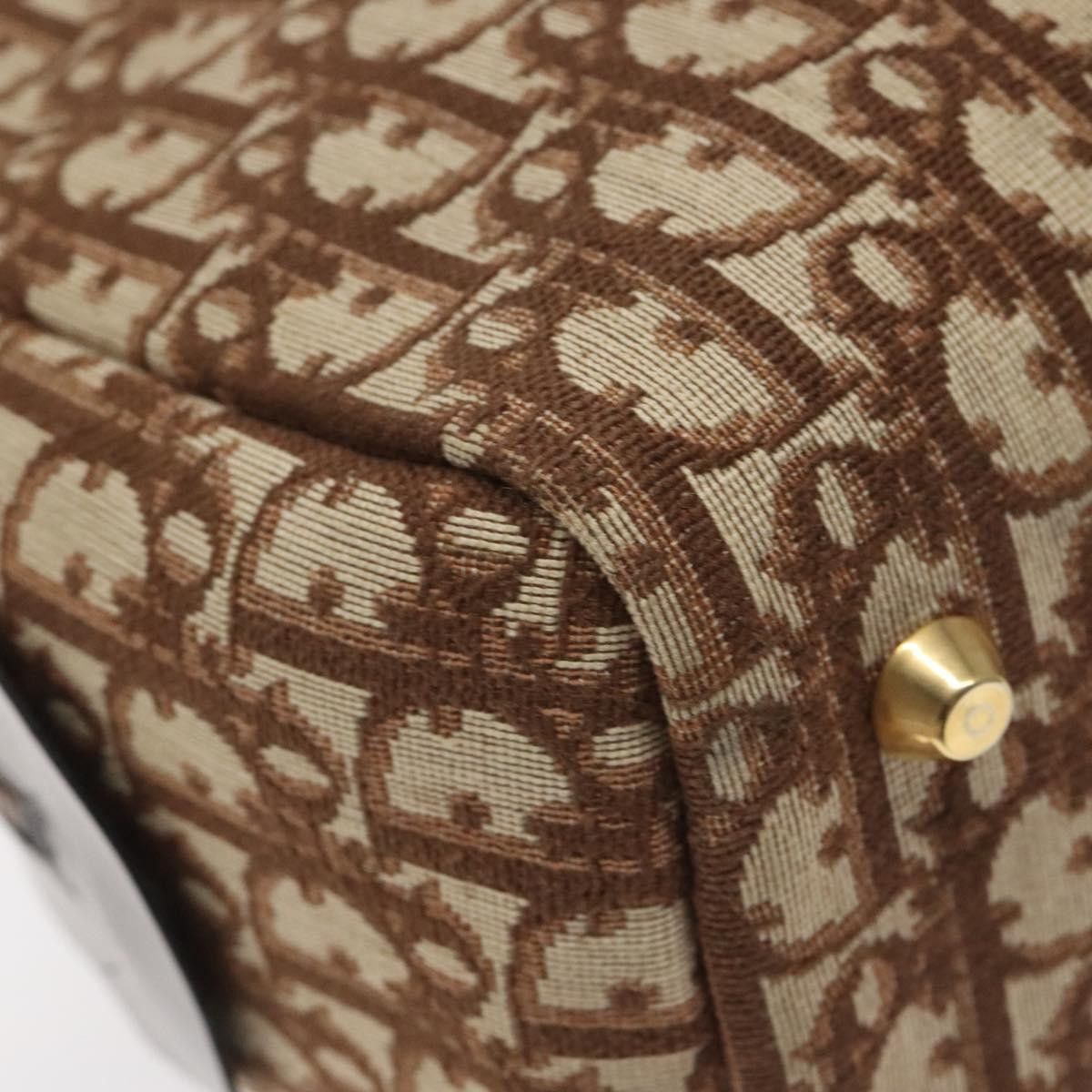 Dior Christian Dior Vintage Trotter Handbag Canvas Size ONE SIZE - 11 Thumbnail