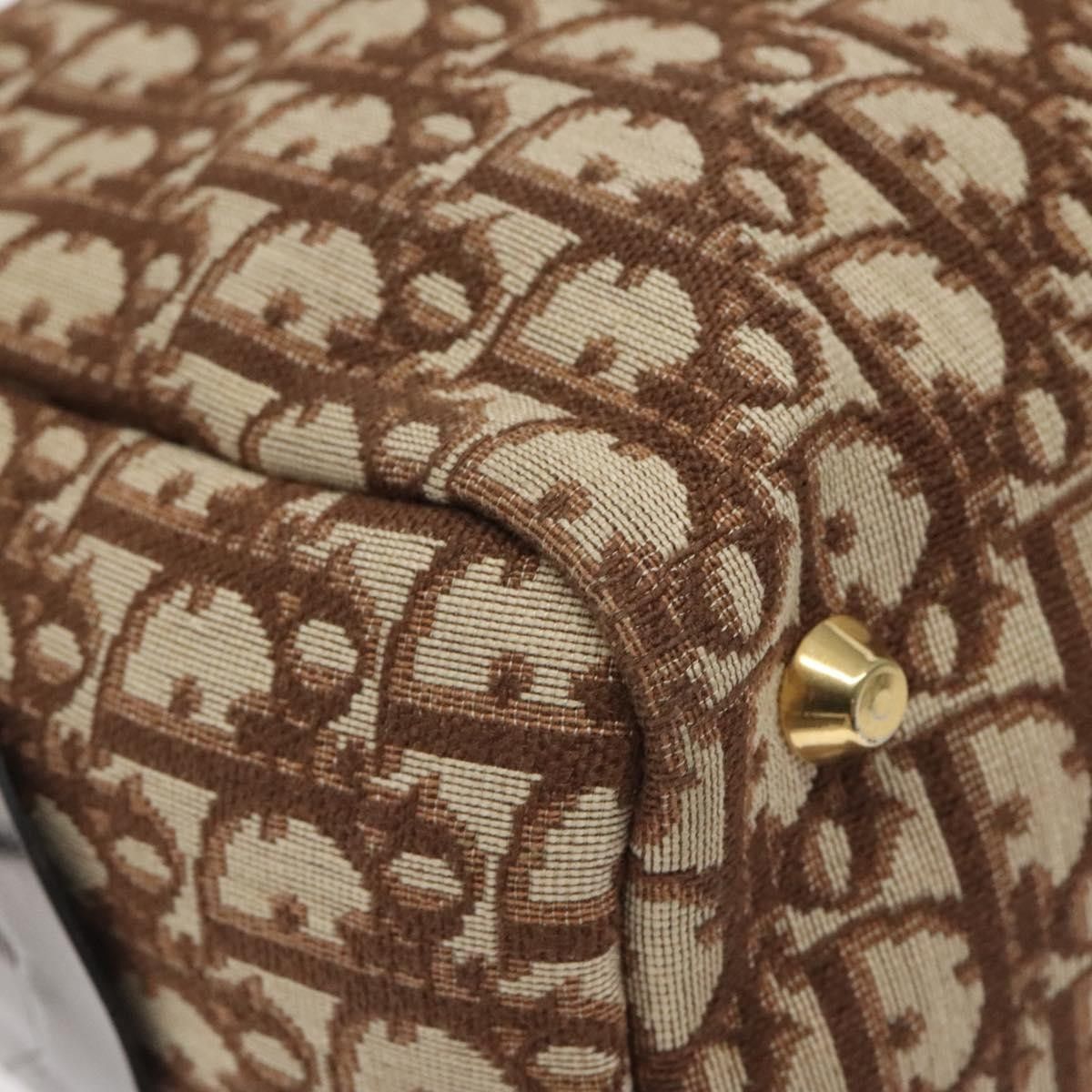 Dior Christian Dior Vintage Trotter Handbag Canvas Size ONE SIZE - 9 Thumbnail