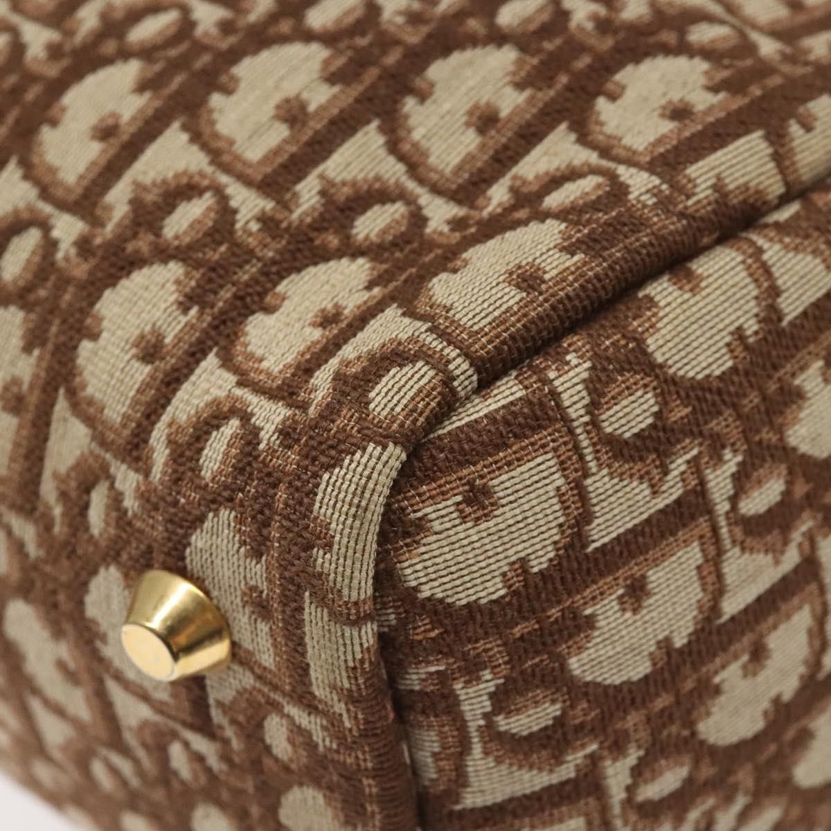 Dior Christian Dior Vintage Trotter Handbag Canvas Size ONE SIZE - 10 Thumbnail