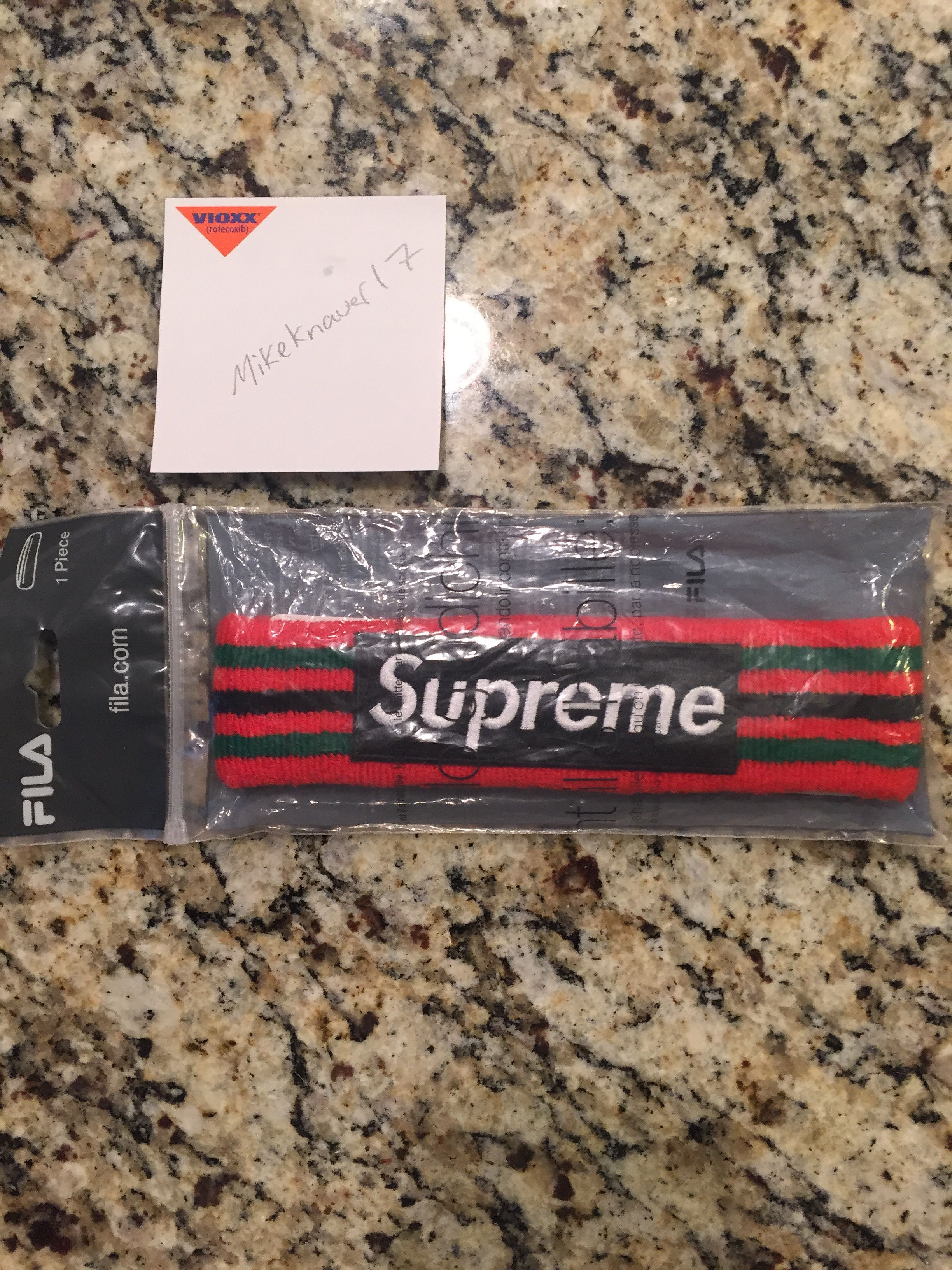 Fila Supreme Fila supreme headband Grailed