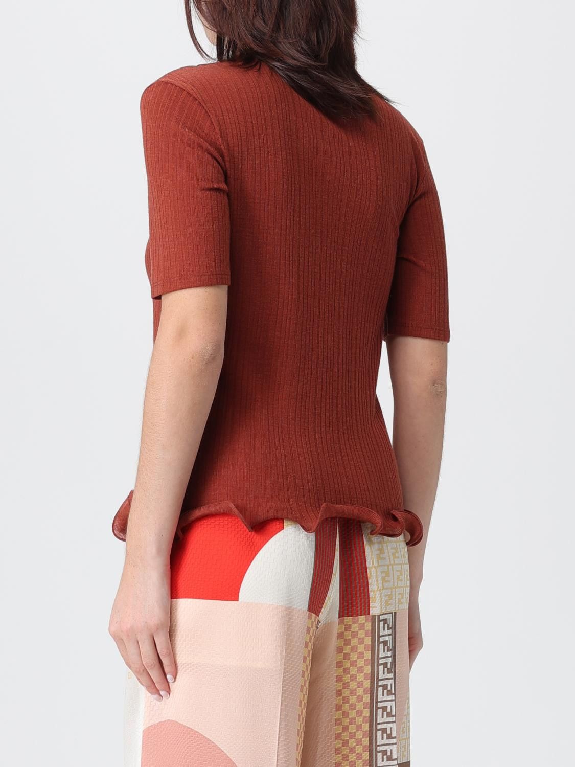 Fendi Fendi T-Shirt Woman Red Size M / US 6-8 / IT 42-44 - 3 Thumbnail