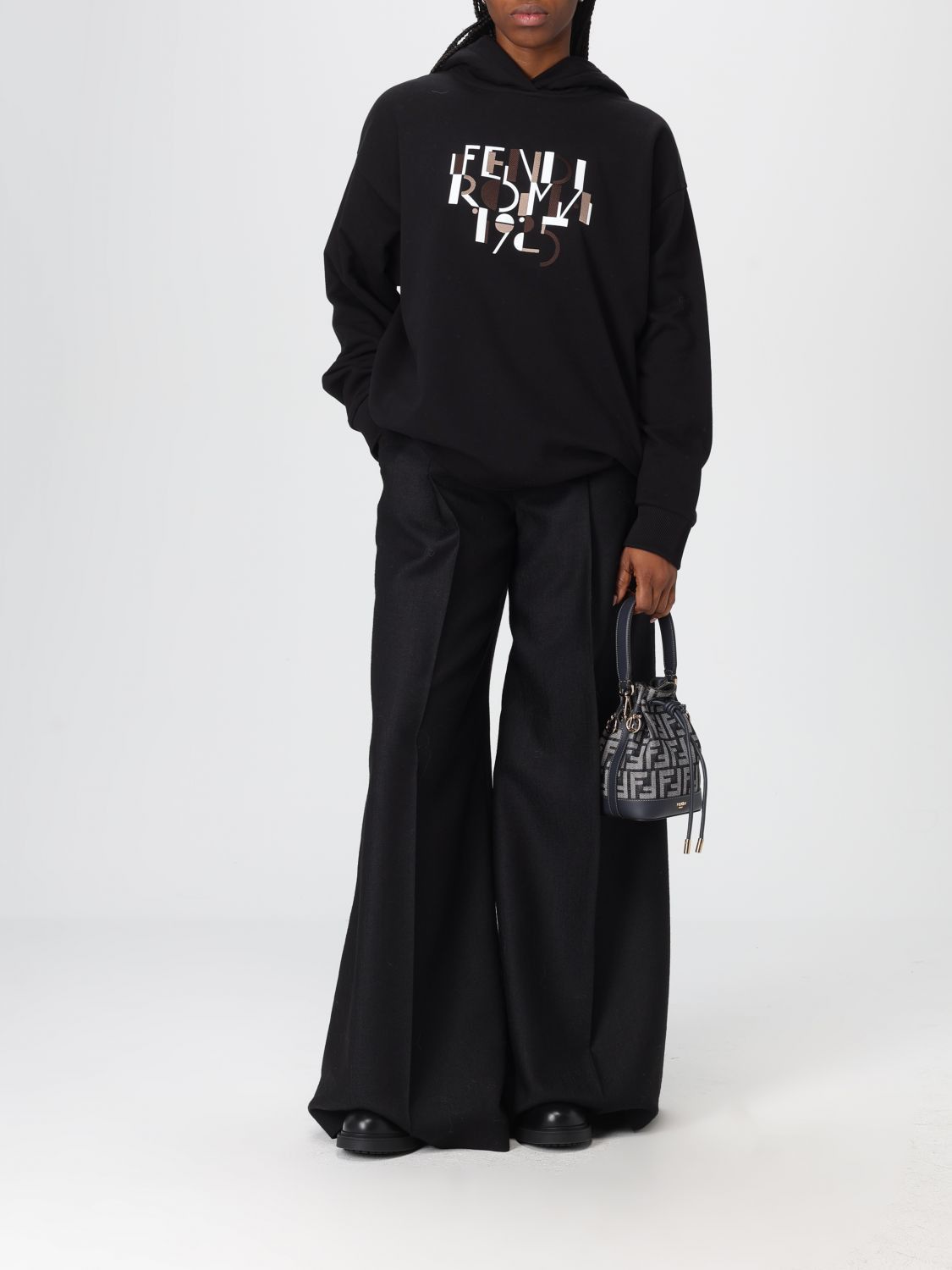 Fendi Fendi Sweatshirt Woman Black Size S / US 4 / IT 40 - 2 Thumbnail