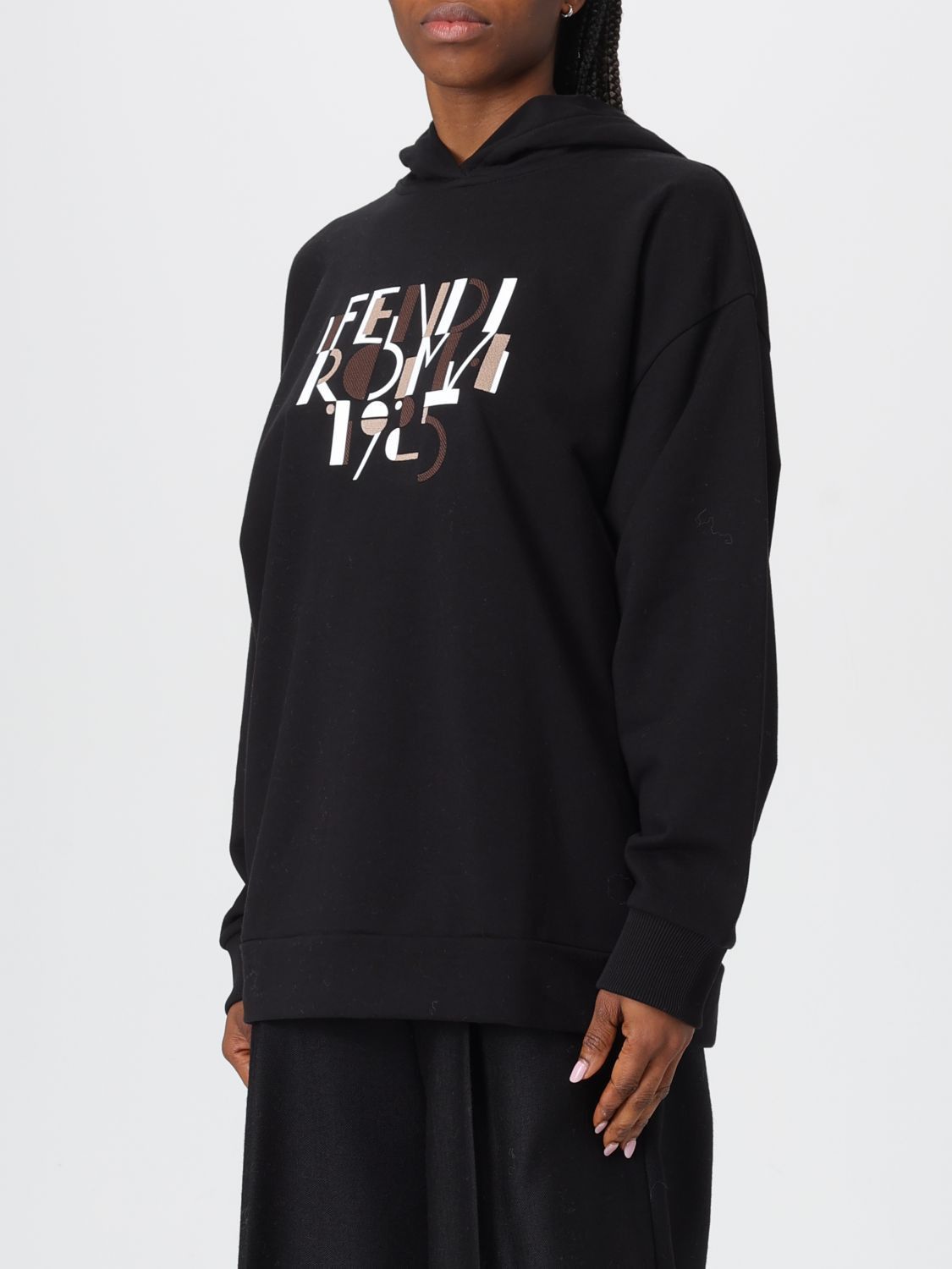 Fendi Fendi Sweatshirt Woman Black Size XS / US 0-2 / IT 36-38 - 4 Thumbnail