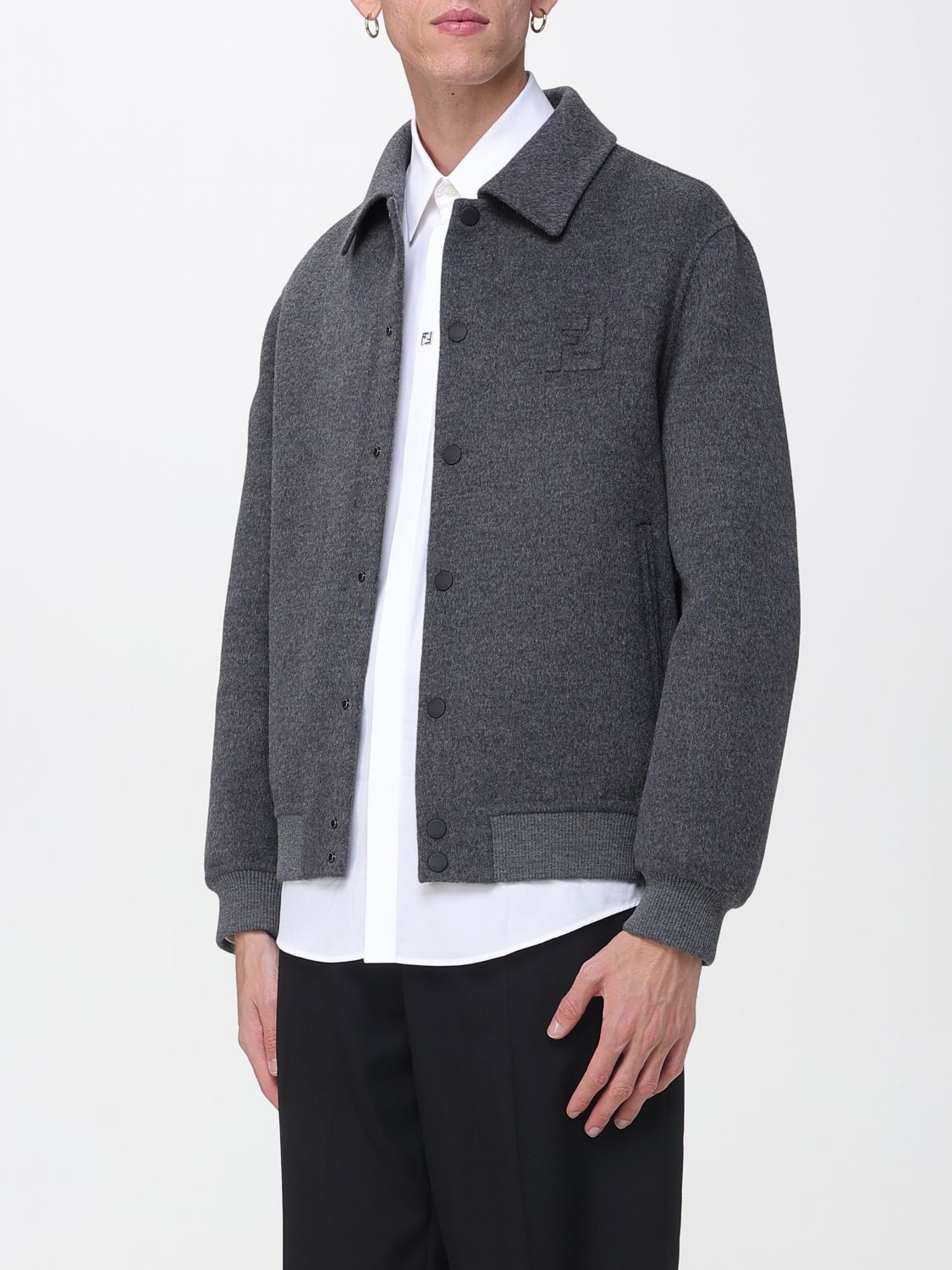 Fendi Fendi Jacket Men Grey Size US L / EU 52-54 / 3 - 4 Thumbnail